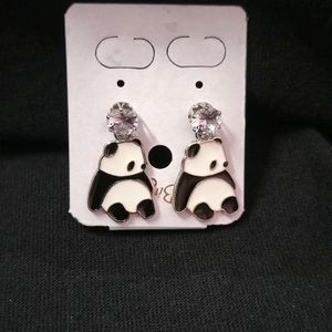 Panda Style Earrings