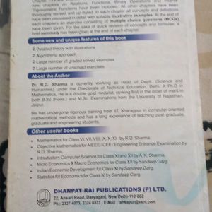 Class 12 maths RD Sharma Book Volume 2nd CBSE