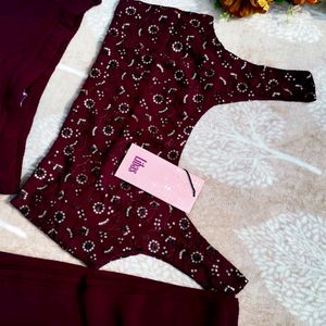 🆕🆕Libas Burgundy Ready To Wear Lehenga Set