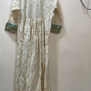 Anarkali Kurta Off White