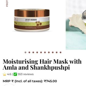 Just Herbs Hair Mask with Amla