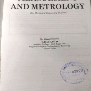 Measurement & Metrology Book