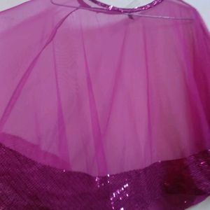 Magenta Cape Top Net