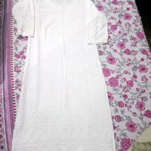 Shiny White Kurti 🔥