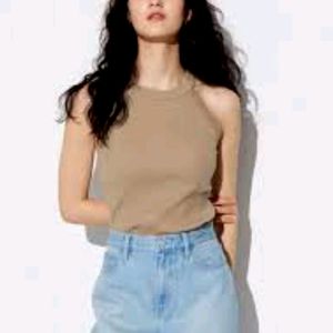 Lov By Westside Nude Color Halter Top