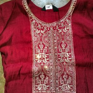 Maroon Kurti