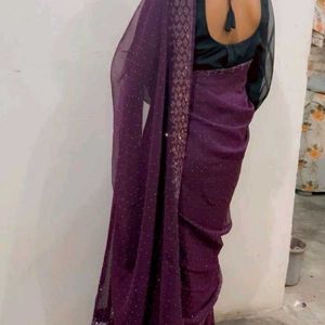 Purple Saree For Women/Girls