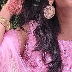 Pink Mirror Earrings