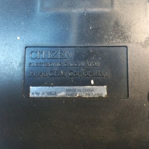 Citizen Solar Power Calculator Japan 12 Digit