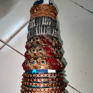 Bangles, Make-up Box, Earings Etc..