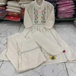 New amazing cotton chikankari set XXL