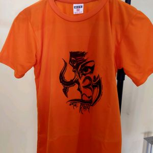 Beautiful Orange Shiv Ji Tshirt