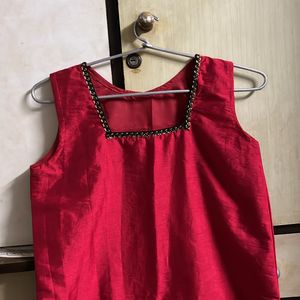 New Plain Red Kurti