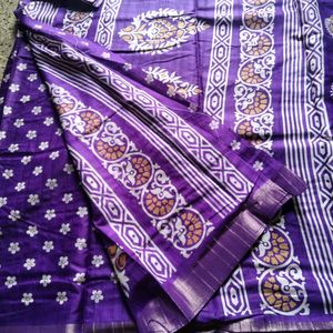 New Purple Colour Saree