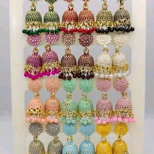 12 Pairs Of Jhumka