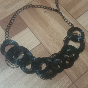 Black CrissCross Necklace