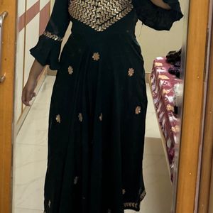 Umbrella Kurta With Gota Work