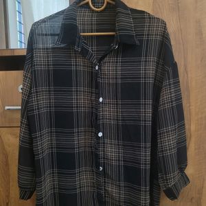 Black Check Shirt From Urbanic