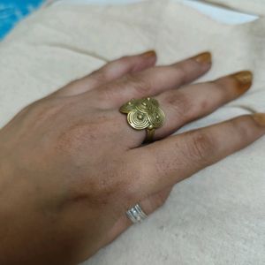 Pure Brass Vintage Dokra Ring