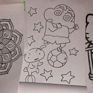 100 + Colouring Pages