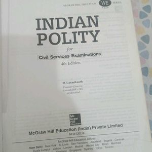 INDIAN POLITY BY LAXMIKANT.