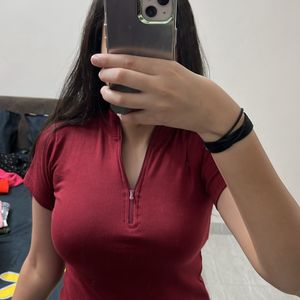 Maroon colour Top