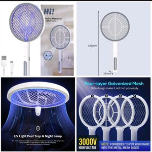 Mosquito Racket With Uv Light