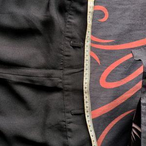 109° F Black Plazo Pant