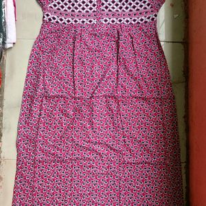 Women Cotton Maxi Night Dress ( XXL )