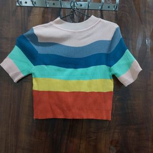 Rainbow Crop Top