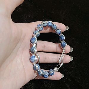 Sodalite Wire Wrapped Bracelet New