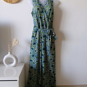 NY Collection Elegant Printed Jumpsuit