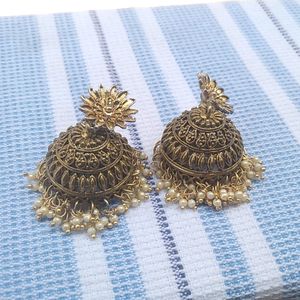 Ethinic Black Metal Jhumkas