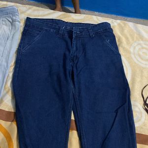 mens blue jeans combo ligjt and dark jenas