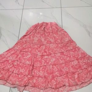 Floral Print Skirt