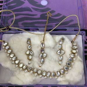 Kundan Pearl Jewellery Set