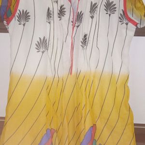 Multi Color A Line Kurtha