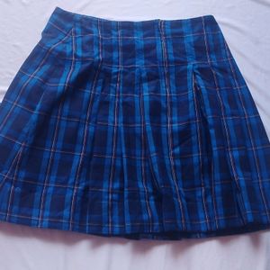 Blue Mini Skirt