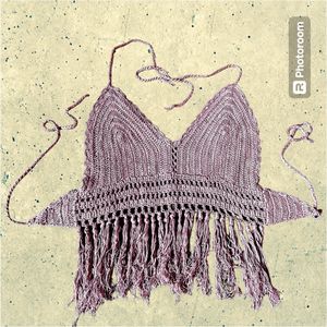 Lavender Crochet Beach Wear