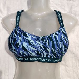 Under Armour Crossback Low Print Sports Bra