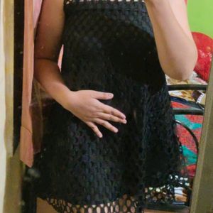 Black Net Dress