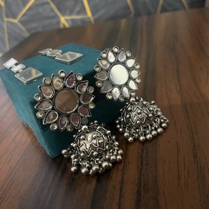 2 Pair of Mirror Earrings