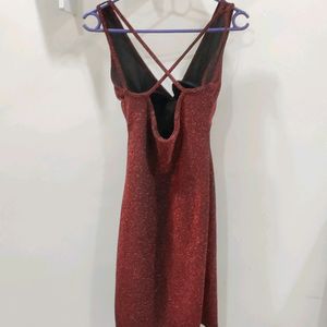 Ruby Red Shimmer Dress