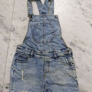 Denim Dungree Shorts