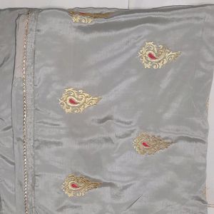 Silk Embroidered Saree