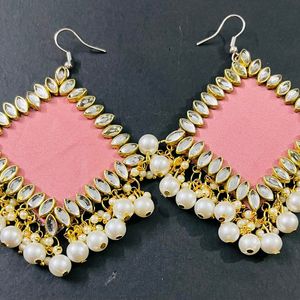 Fancy Party Wear Have Long Size Earrings All' Colo