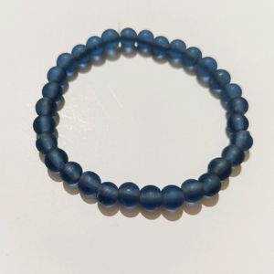 2pcs Set Lampwork Beaded bracelets shade of Blue