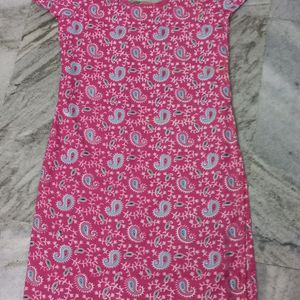 Rose colour kurti