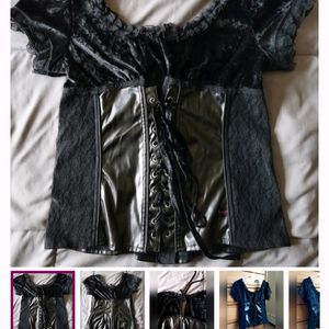 Leather Corset Top