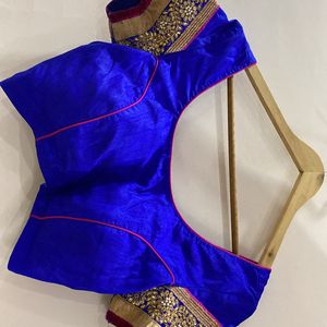 Lehenga Of blue and pink combo